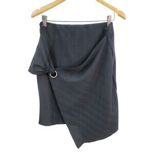 Noir Pin Stripe Criss cross Tie Skirt Size XL NWOT